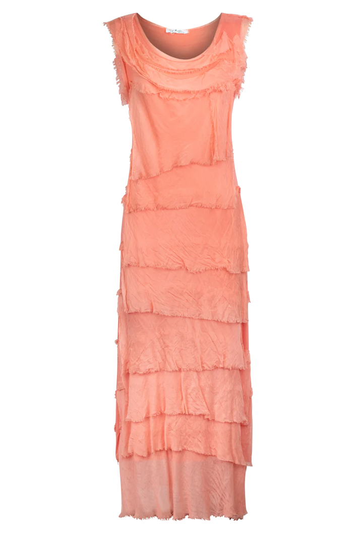 Maxi Italian Silk Solid Dress 60212