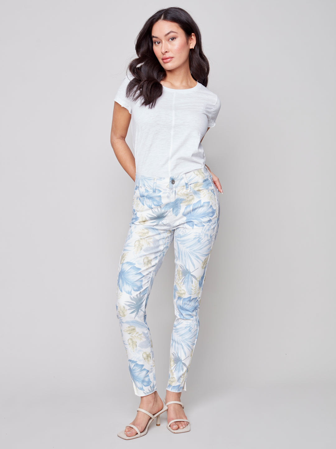 Print Twill Ankle Pant - C5139