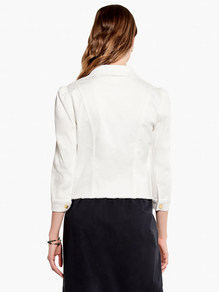 Femme Sleeve White Jacket M231506