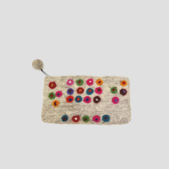 White- Dotted Coin Purse