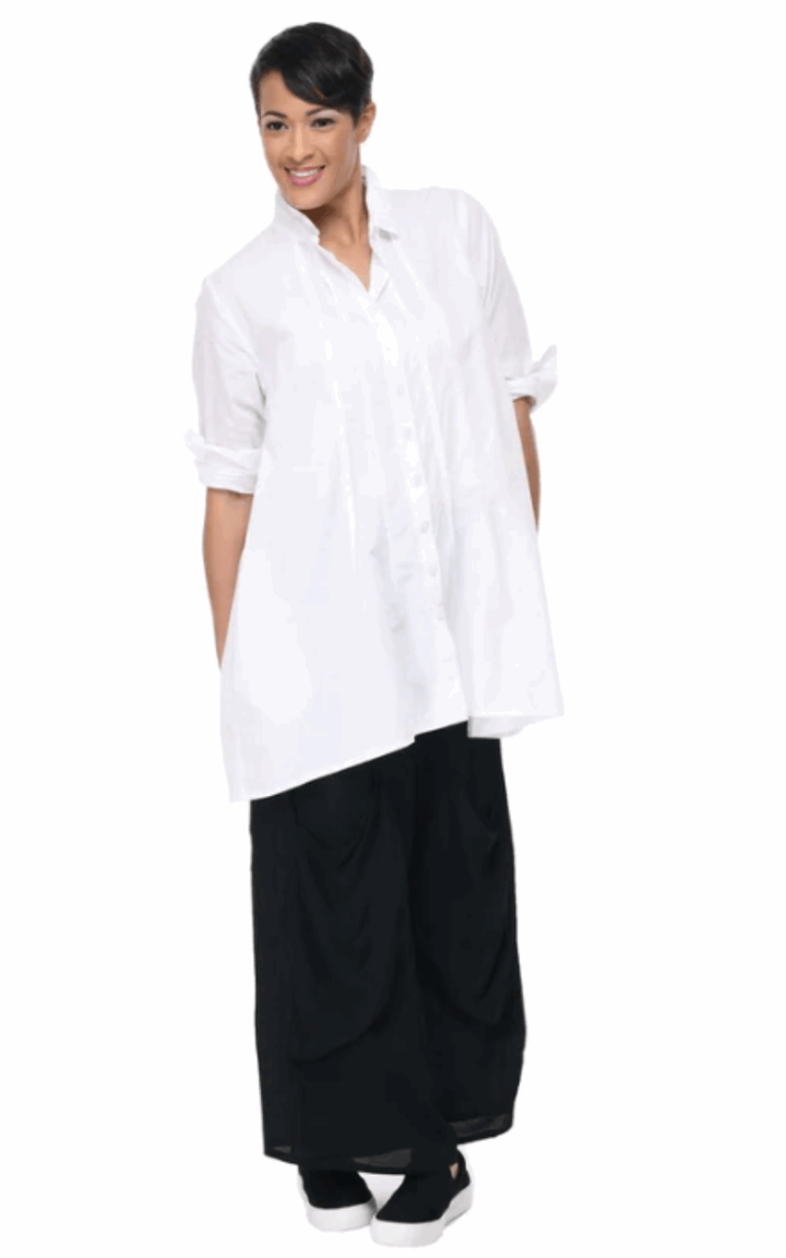 Tulip Clothing - CV125 Latte Shirt in White*: XS