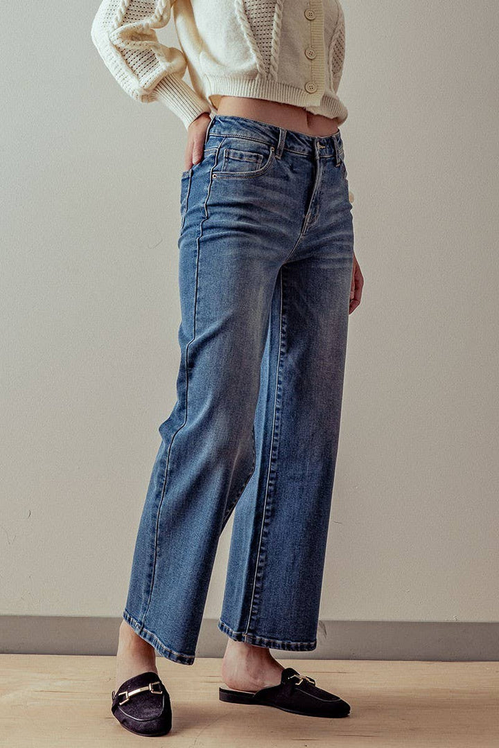 WIDE LEG VINTAGE WASHED JEAN