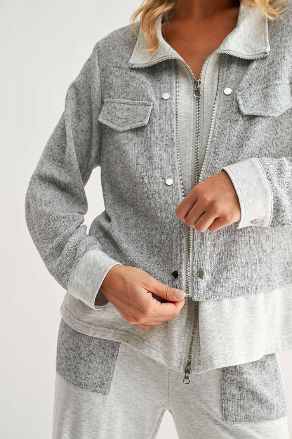 Jacob Jacket: Heather Grey / L