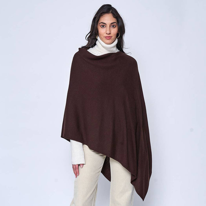 Scarf Poncho: BLK / One Size