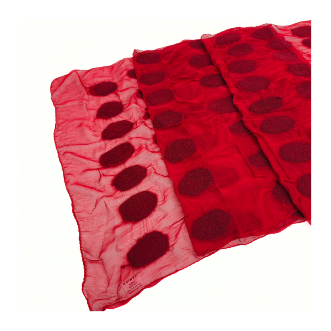 Polka Dot Soft Scarf: Black