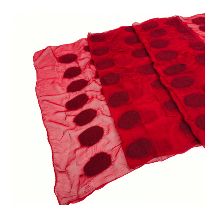 Polka Dot Soft Scarf: Black