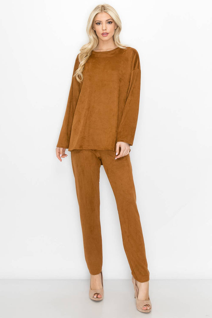 Adi Stretch Suede Top: BLACK / M / A5418