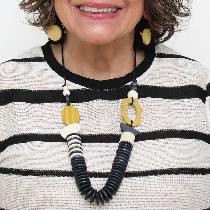 Chartreuse Wood Sophie Necklace