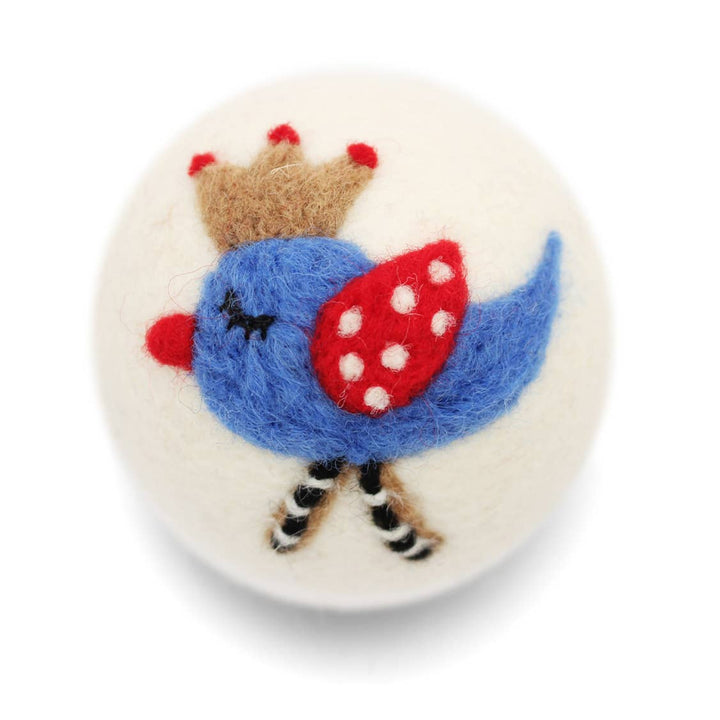 DRYER BALL: Blue Bird Queen