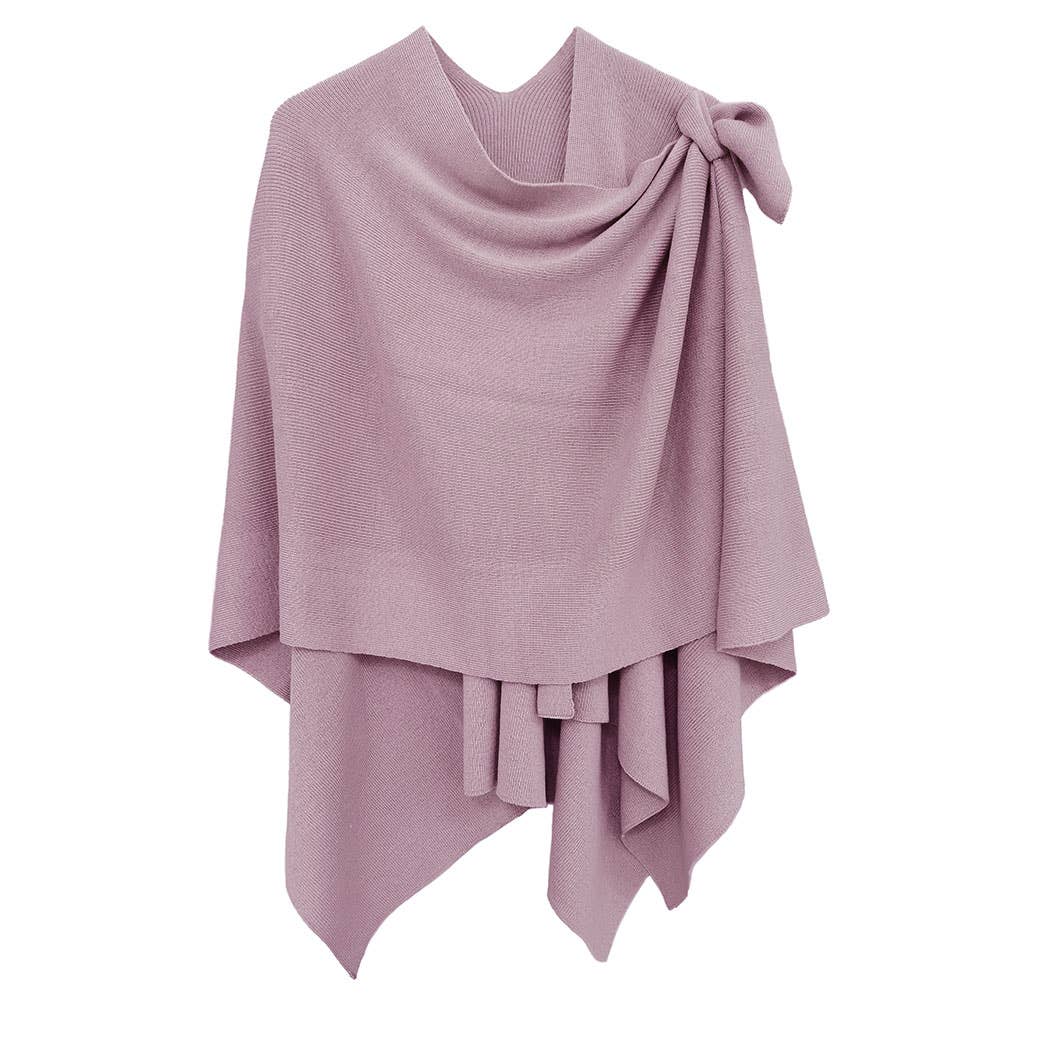 Ruana with Shoulder Strap: PURP