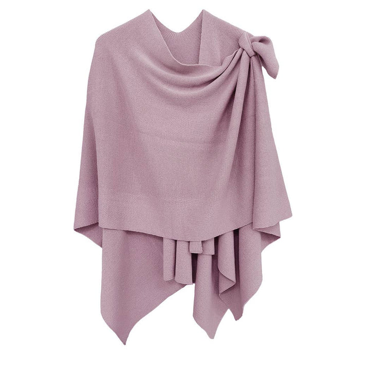 Ruana with Shoulder Strap: GRY