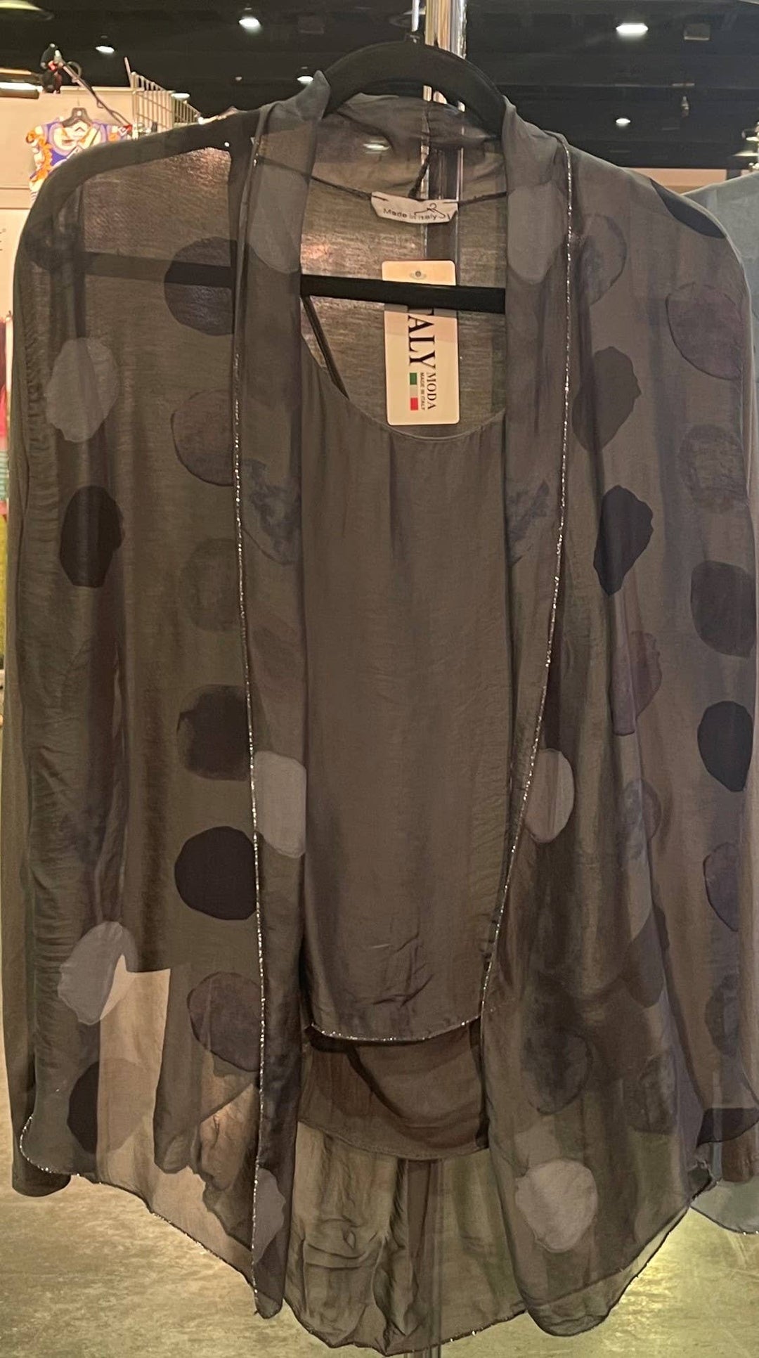 Silk  Dot Cardigan / 60361-D