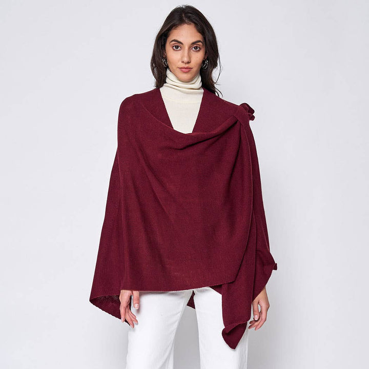 Ruana with Shoulder Strap: PNK