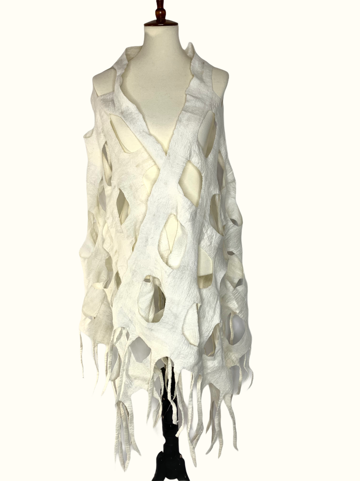 Windowpane Wrap - White