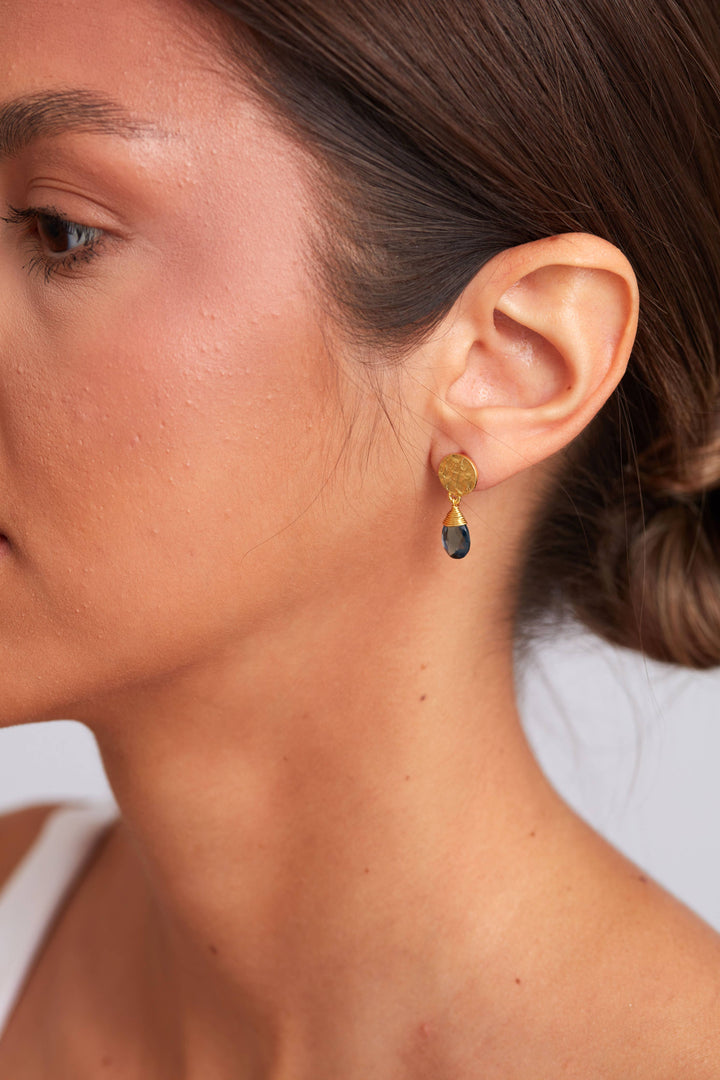 Abigail Earring- Blue Iolite