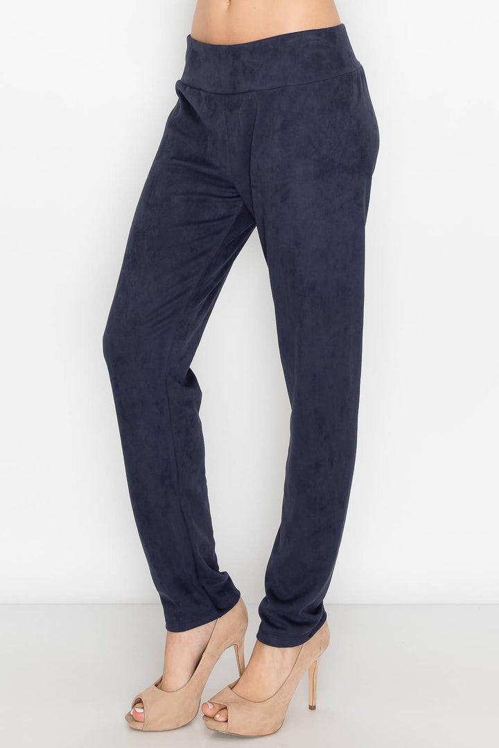 Annelise  Suede Pant: PEACOCK / XS / A5499