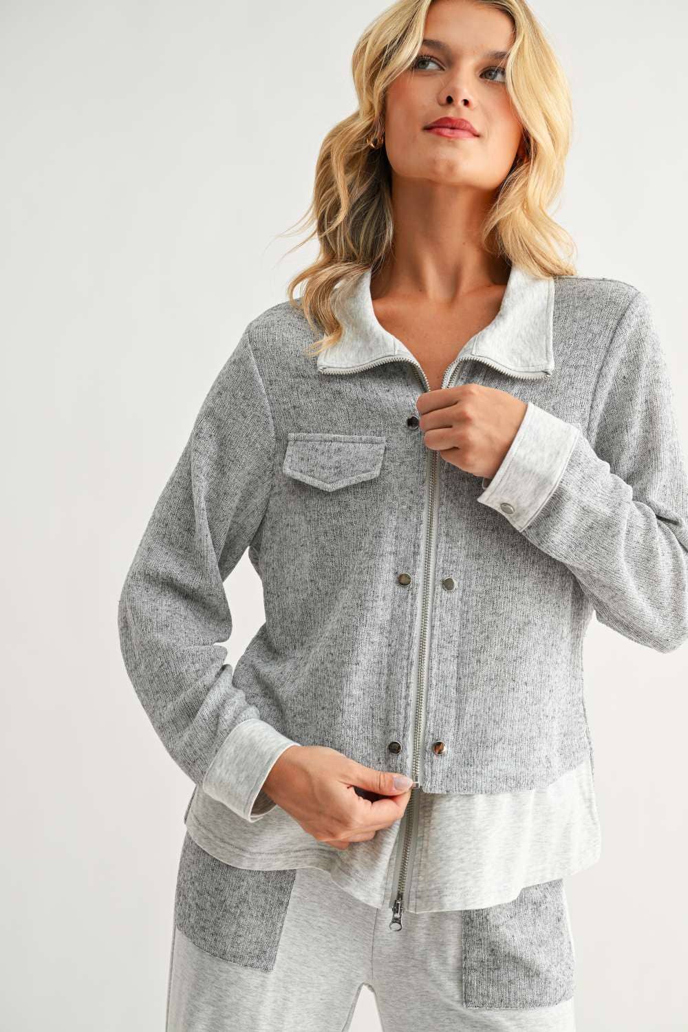 Jacob Jacket: Heather Grey / L