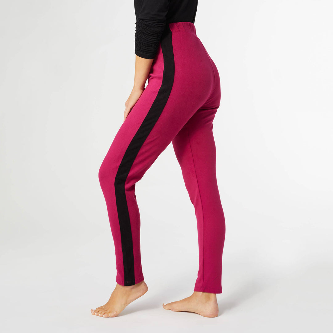 Brushed Legging with Side Stripe: Grey / S/M