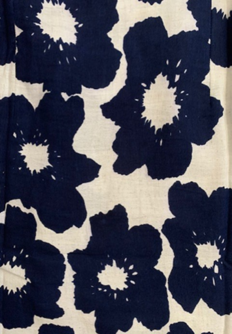 Navy Koko Floral Shirt: XL