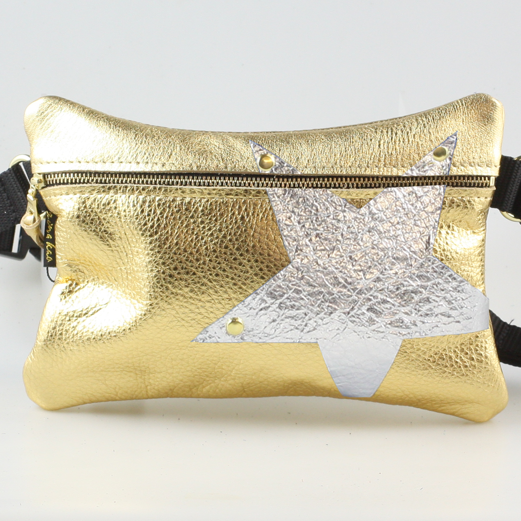Metallic Vail Hipbag w/Star: Gunmetal