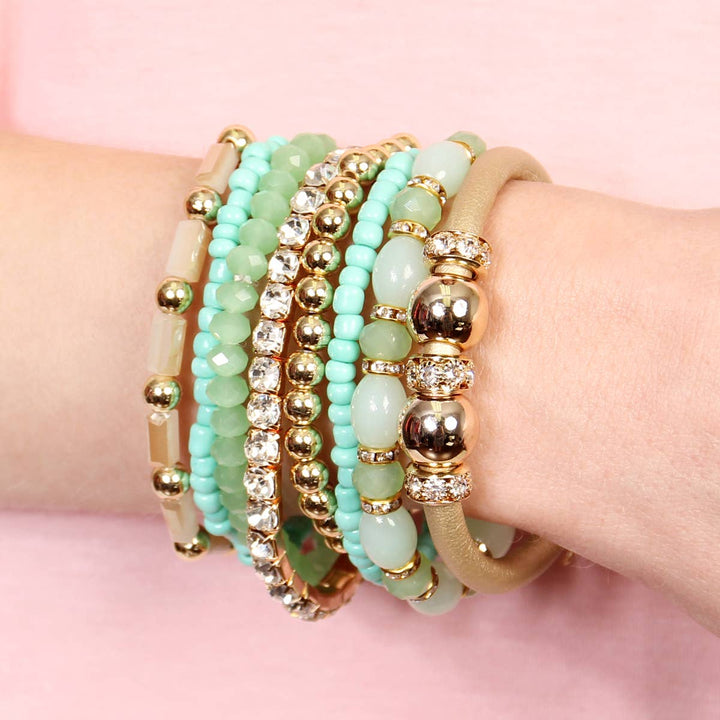 MULTI LINE BRACELET: BLACK