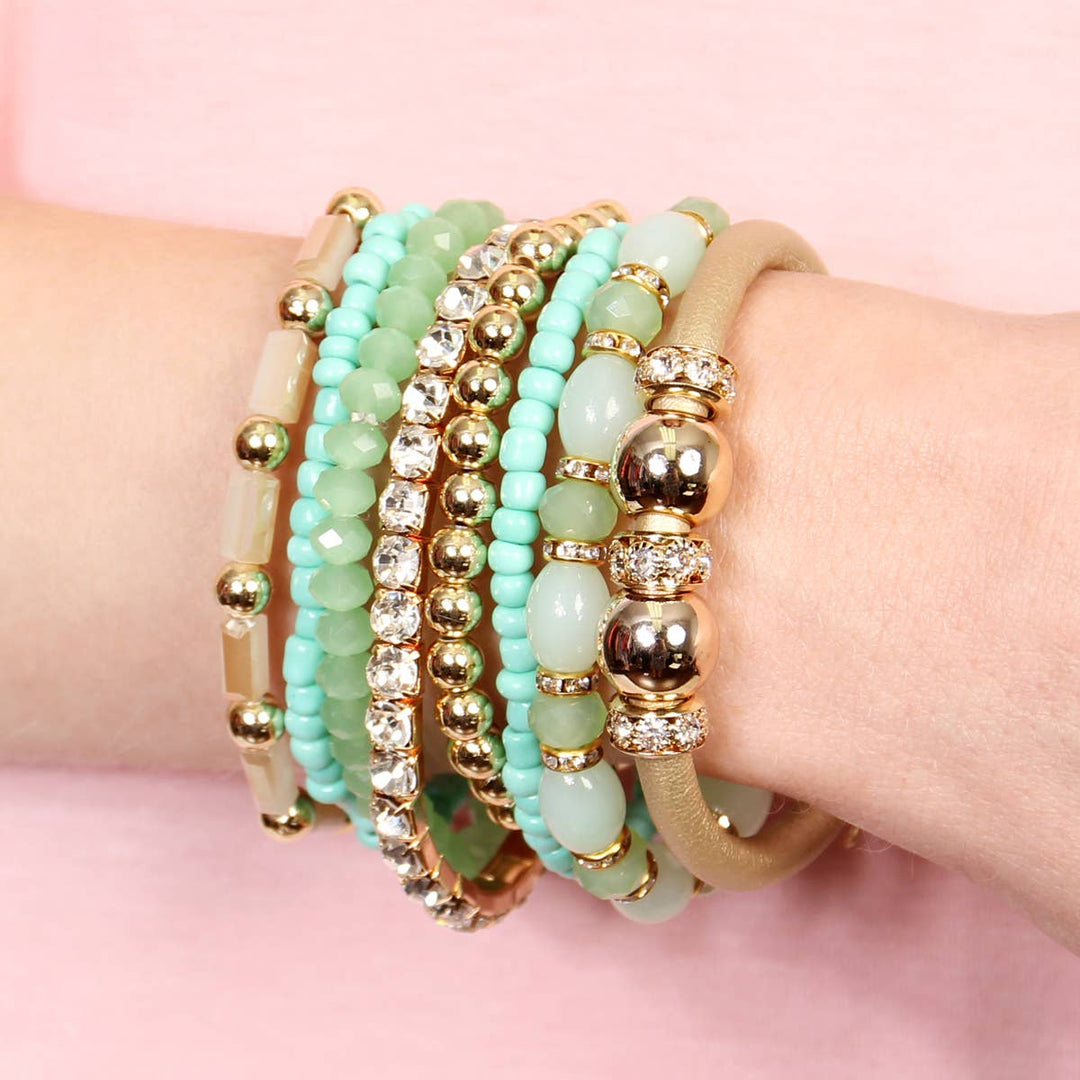 MULTI LINE BRACELET: NATURAL