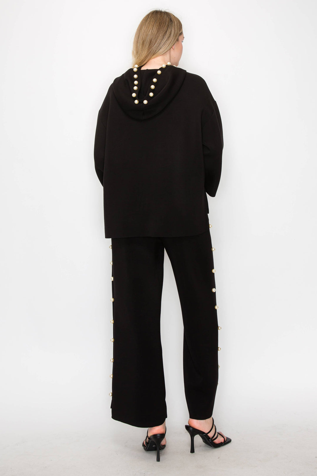 Francine Scuba Pearl Hoodie: White / L