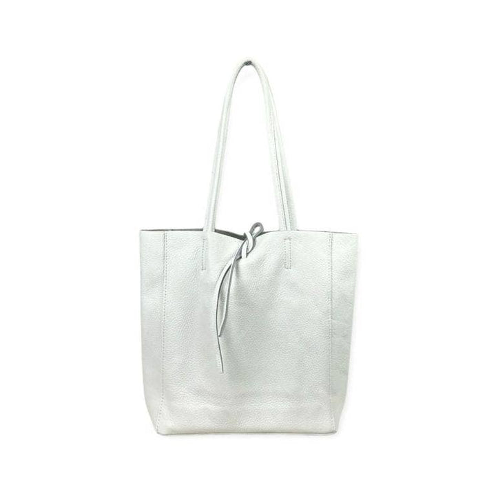 Leather Tote Bag: Black