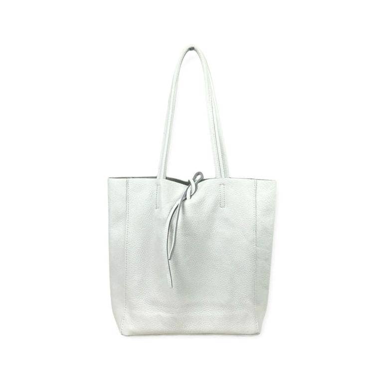 Leather Tote Bag Olive Green
