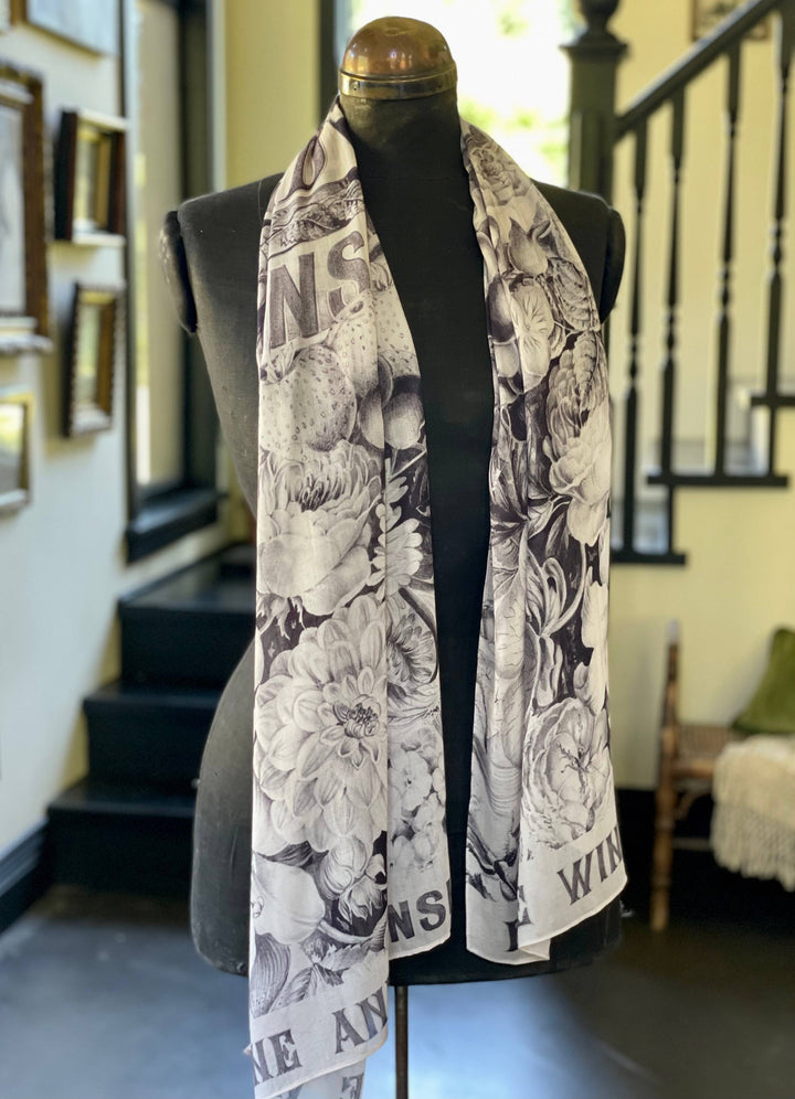 Peace Wine & Sunshine Printed Bamboo Scarf