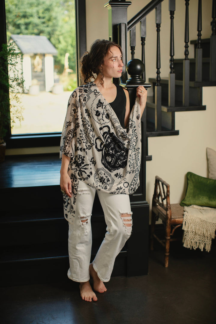 Token of Love Printed Bamboo Scarf