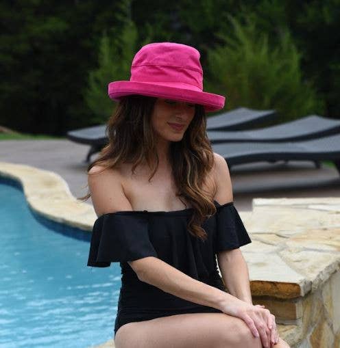 Cotton Sun Bucket Hat: Natural