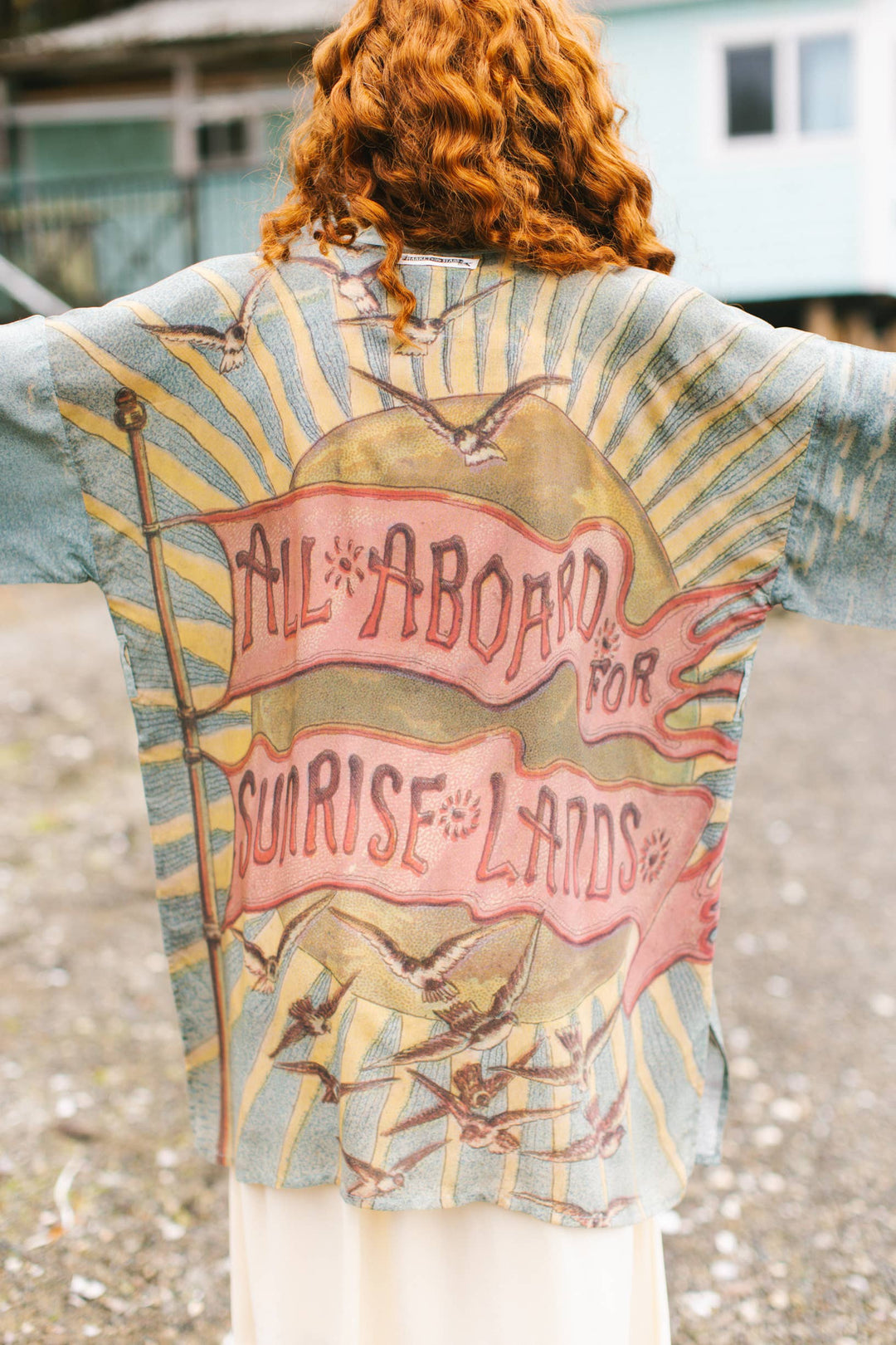 Sunrise Lands Artisan Bamboo Duster Kimono Robe
