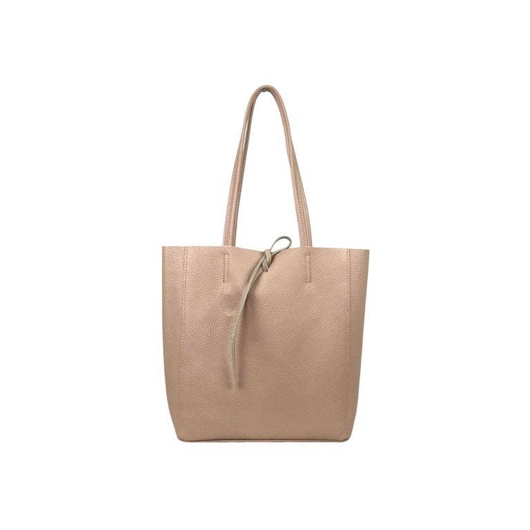 Leather Tote Bag Olive Green