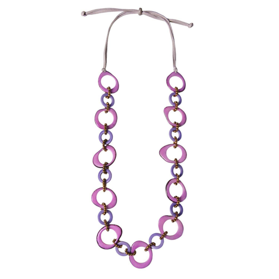 Madeline Necklace: Olive Green Combo