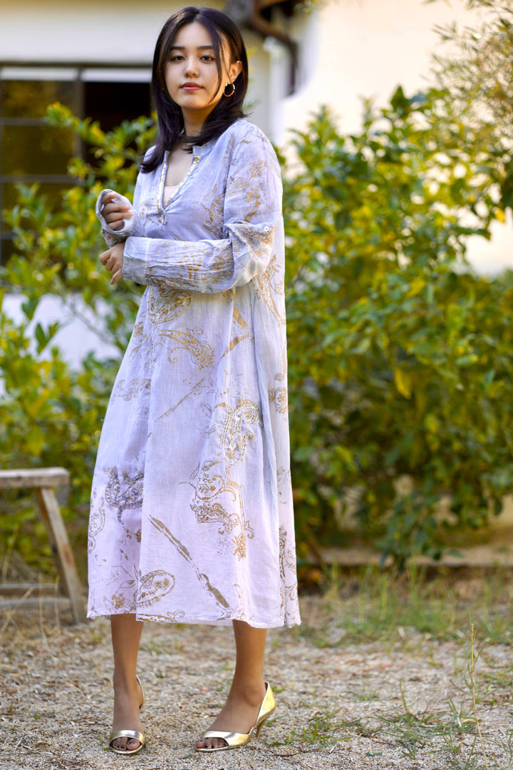 Samira Kaftan Dress Lt. Blue: M/L / LT Blue