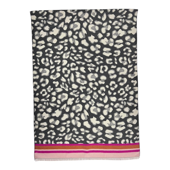 Leopard cashmere blend: Red