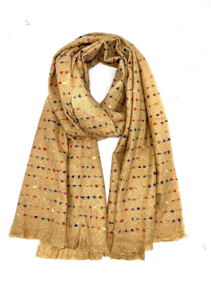 2P-1  scarf: Black