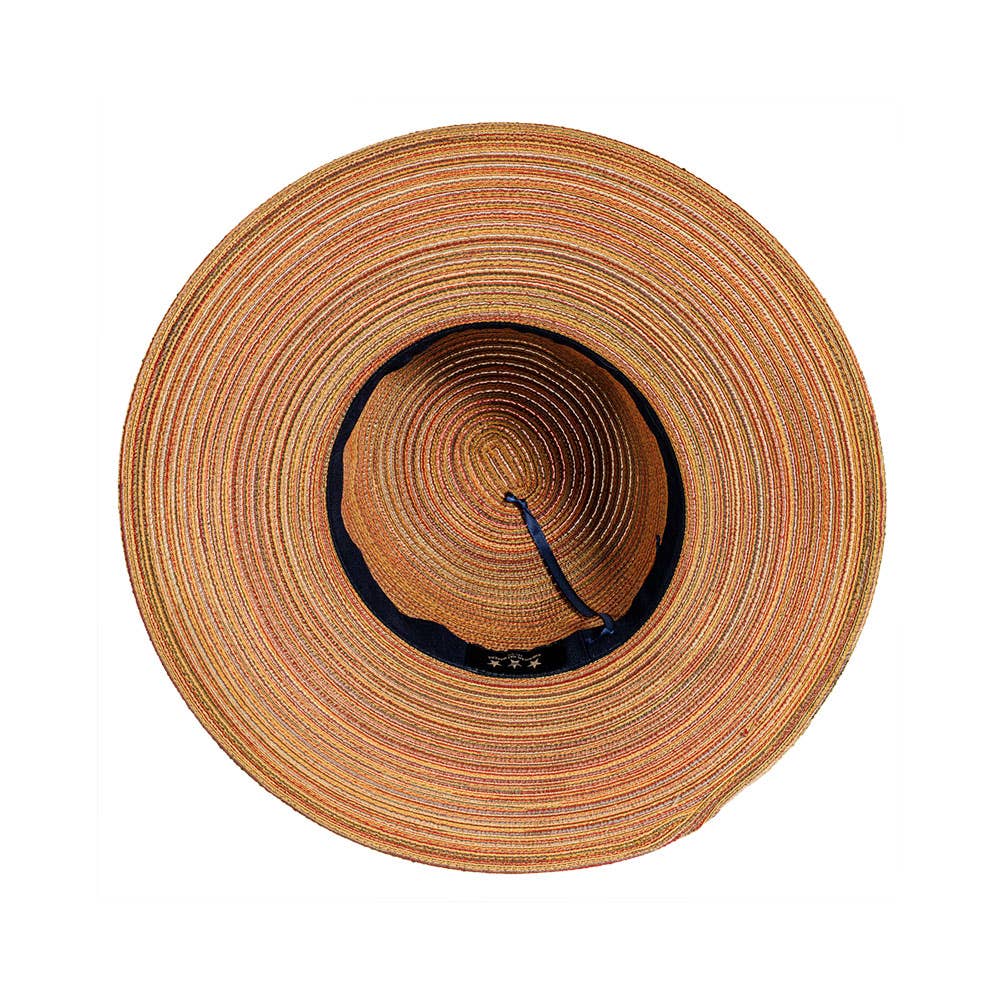 Wide Brim Straw Sun Hat: Natural