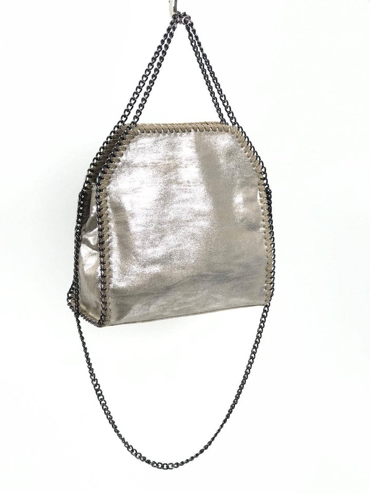 Party Bag with Metal Chains: Gold