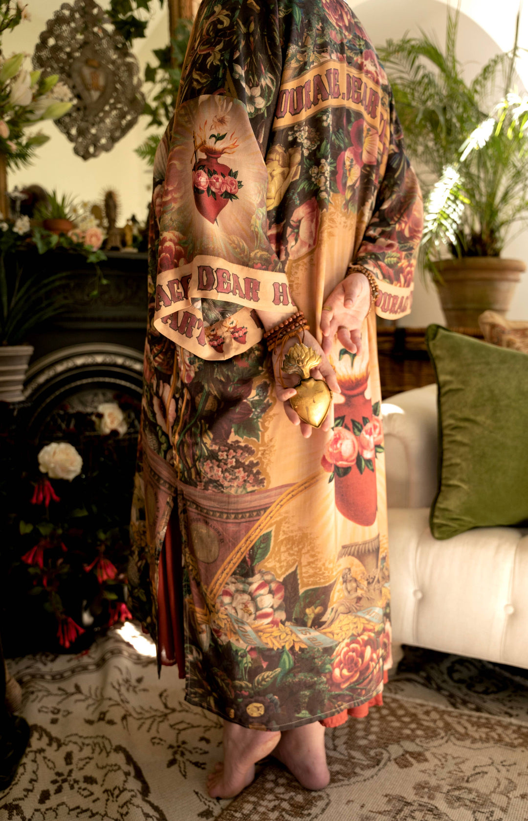 Courage Dear Heart Boho Kimono Duster