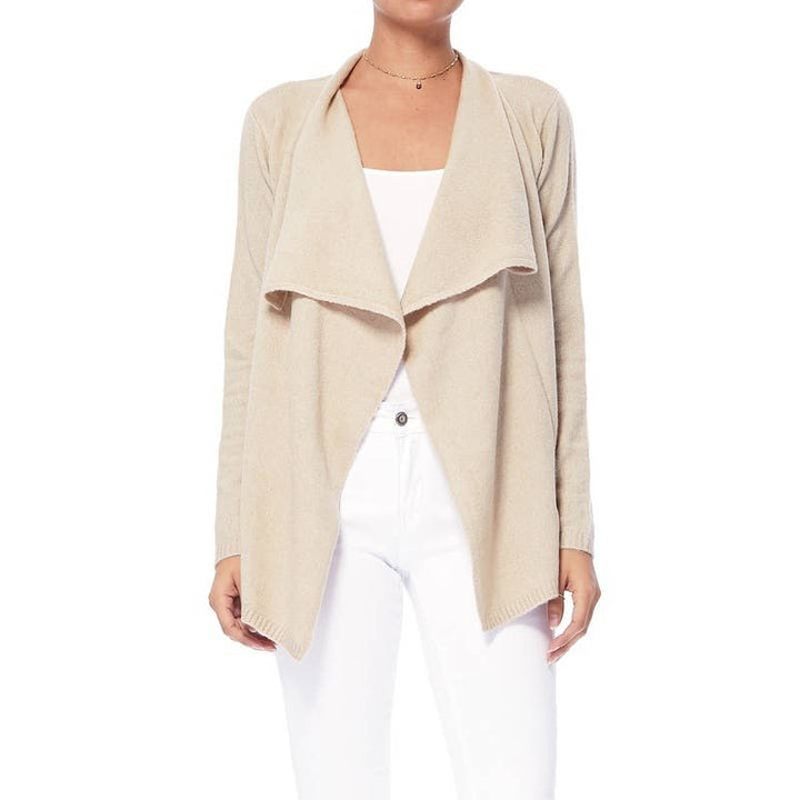 Sweater Cardigan MK8218: MUSHROOM / L