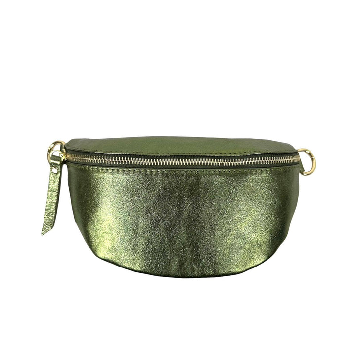 Metallic Leather Waist : Money