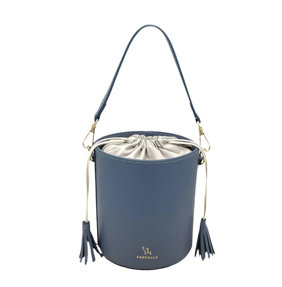 leather bucket bag, Made in Italy,112613: Red