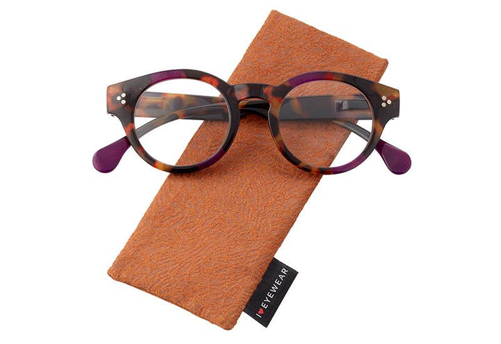 I Heart Eyewear - Kinslee Reading Glasses: Purple Tortoise / +1.50