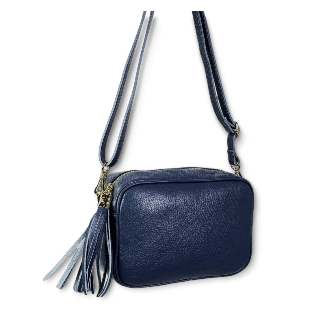 Genuine Leather Bag Tassel: Camel