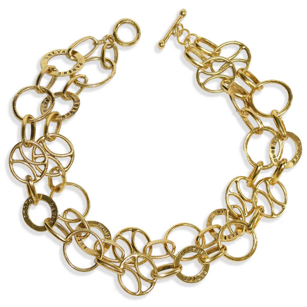 Mixed Media Necklace GOLD