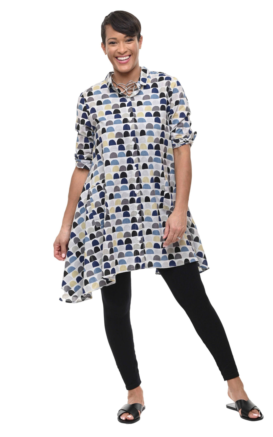 CV537 Demi Button Down/ XS