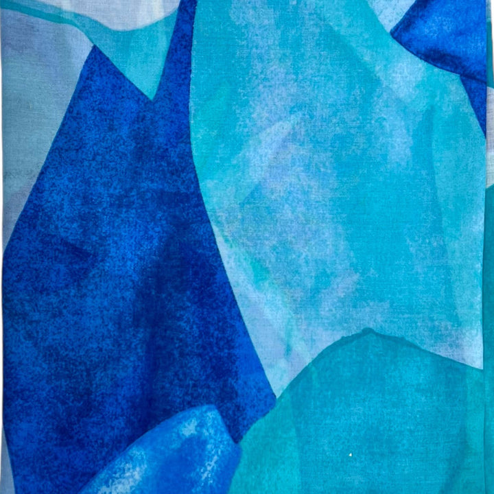Soft Abstract painting scarf: Pink