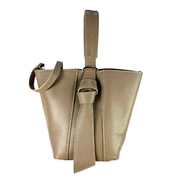 Genuine Leather Tote : Black